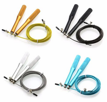 Metal Handle Weighted Aluminum Steel Wire Jump Rope